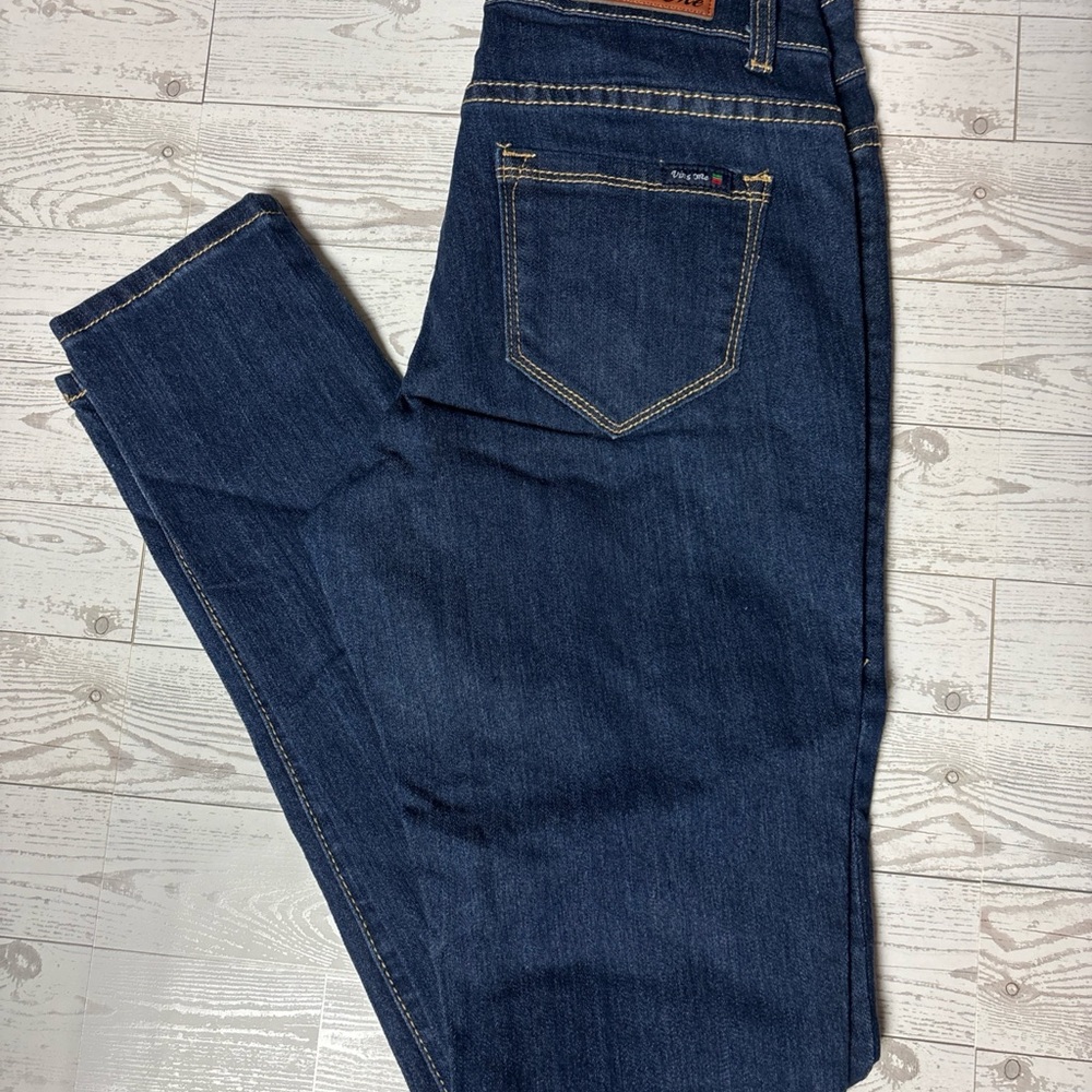 Classic Dark Blue Boot Cut Jeans for Women